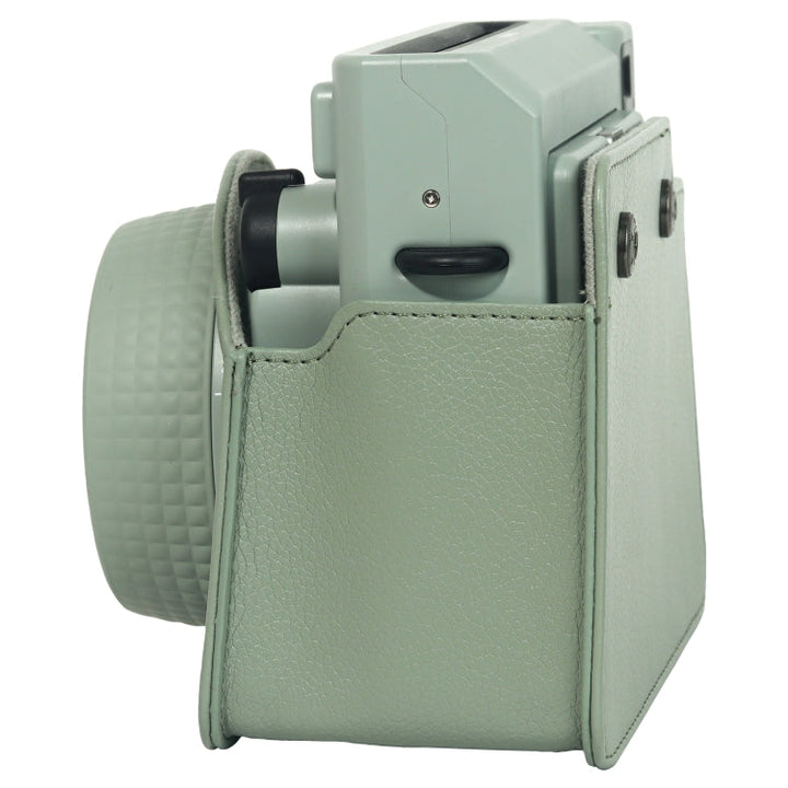 Stornfield | For FUJIFILM Instax WIDE 400 Full Leather Bag with Shoulder Strap (Green)