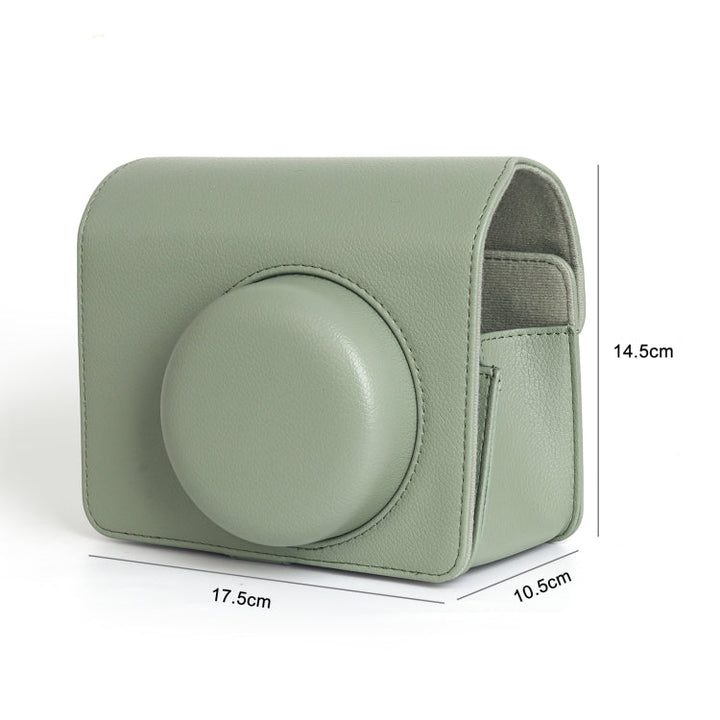 Stornfield | For FUJIFILM Instax WIDE 400 Full Leather Bag with Shoulder Strap (Green)