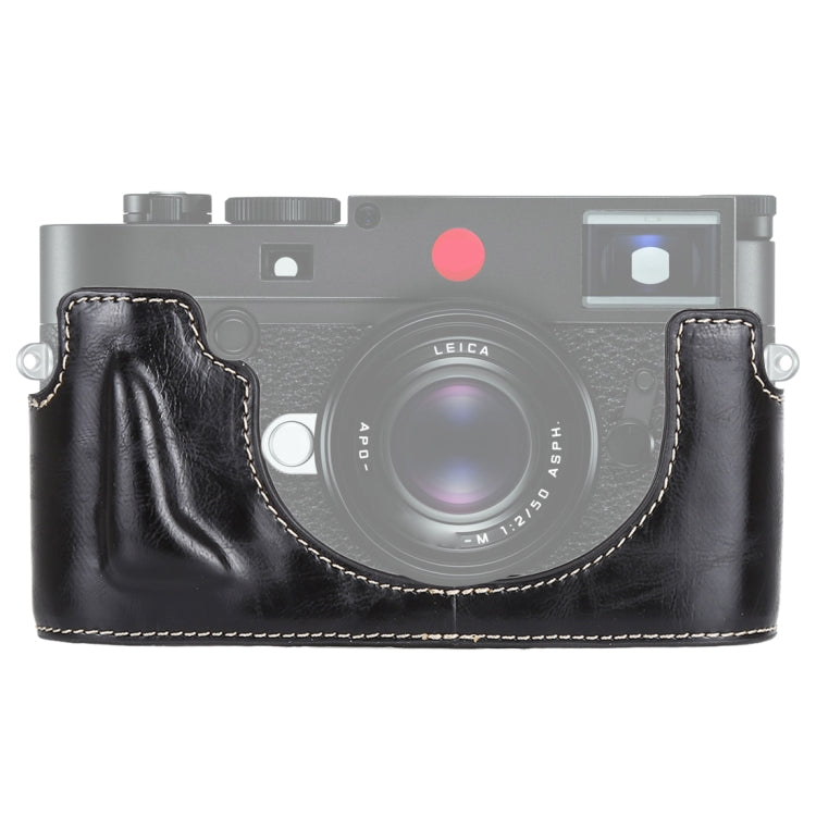Stornfield | PU Leather Half Case Base with 1/4 inch Thread for Leica M10 (Black)