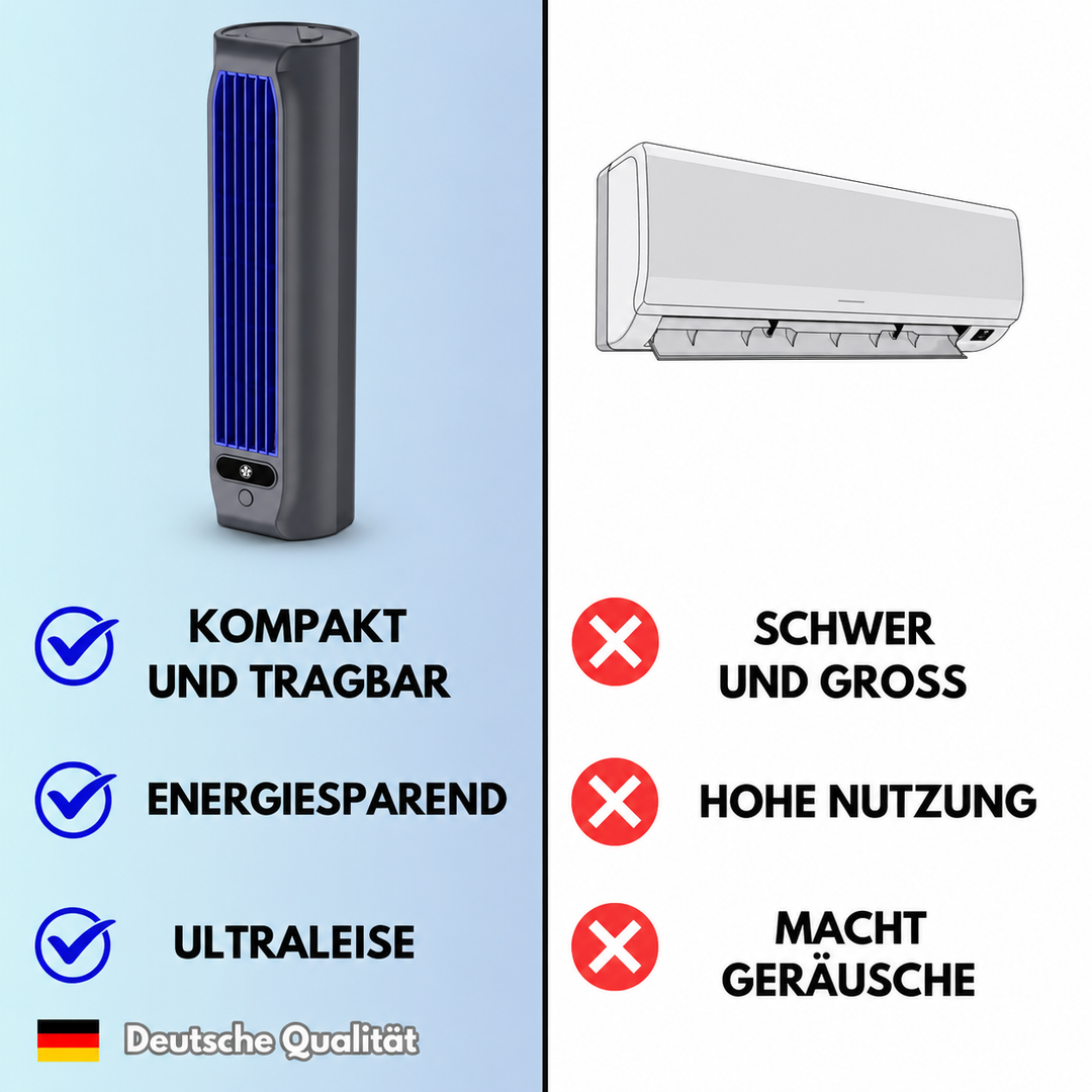 Portable Air Conditioner | Wall-Mountable, Fast Cooling & Long-Lasting Battery for Home and Office Use | Stornfield