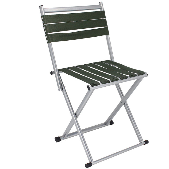Contemporary Nordic Square Nylon Metal Foldable Camping Chair Fishing Chair Backrest For Outdoor Patio | Stornfield