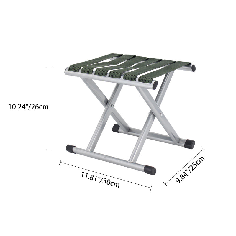 Contemporary Nordic Square Nylon Metal Foldable Camping Chair Fishing Chair Backrest For Outdoor Patio | Stornfield
