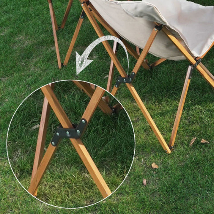 Contemporary Industrial Oxford Fabric Hardware Foldable Camping Chair Backrest For Outdoor Patio | Stornfield