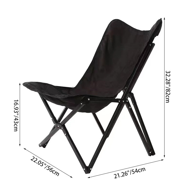 Contemporary Industrial Oxford Fabric Hardware Foldable Camping Chair Backrest For Outdoor Patio | Stornfield