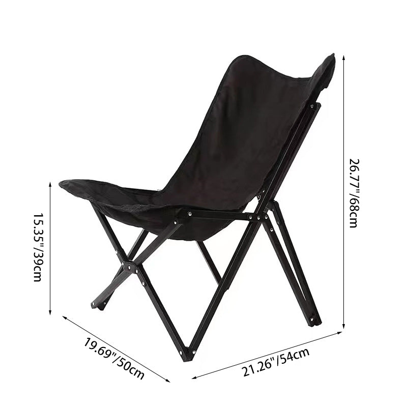 Contemporary Industrial Oxford Fabric Hardware Foldable Camping Chair Backrest For Outdoor Patio | Stornfield
