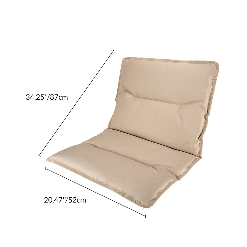 Modern Minimalist Rectangle Outdoor Carbon Steel Aluminum Alloy Beech Wood Oxford Fabric PET Foldable Portable Detachable Camping Chair Backrest Armrest For Garden | Stornfield
