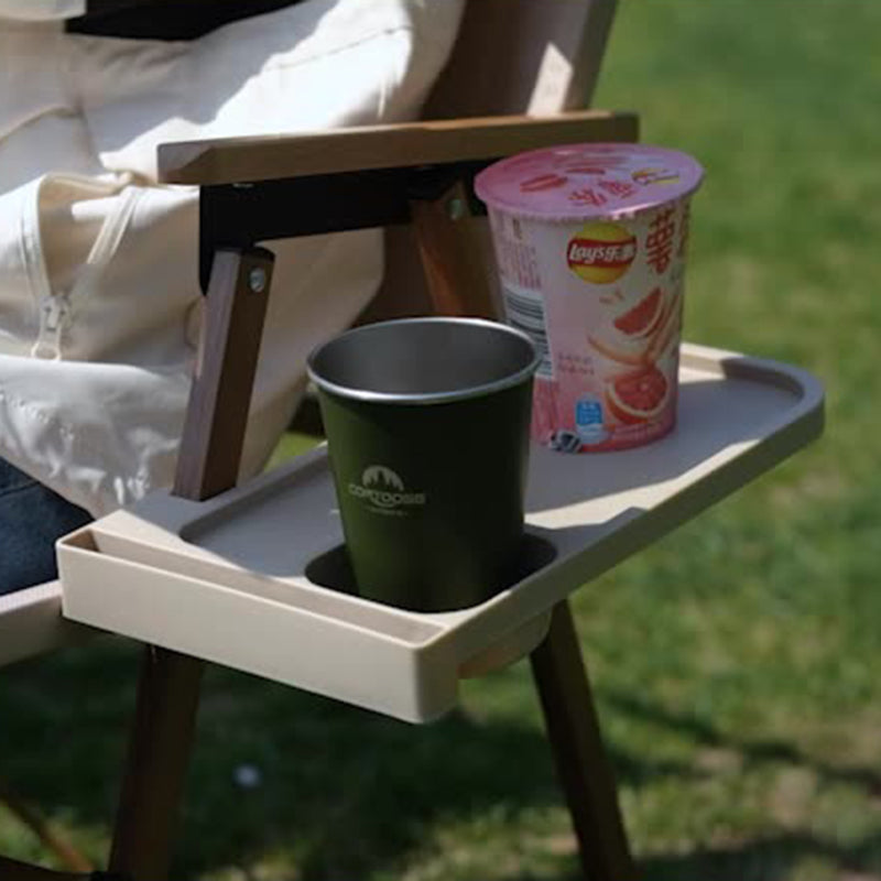 Modern Minimalist Rectangle Outdoor Carbon Steel Aluminum Alloy Beech Wood Oxford Fabric PET Foldable Portable Detachable Camping Chair Backrest Armrest For Garden | Stornfield