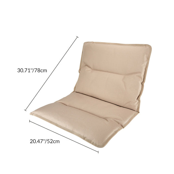 Modern Minimalist Rectangle Outdoor Carbon Steel Aluminum Alloy Beech Wood Oxford Fabric PET Foldable Portable Detachable Camping Chair Backrest Armrest For Garden | Stornfield