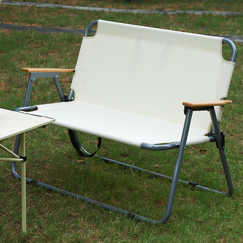 Modern Minimalist Rectangular Carbon Steel Oxford Fabric Collapsible Camping Chair Backrest Armrest For Garden | Stornfield