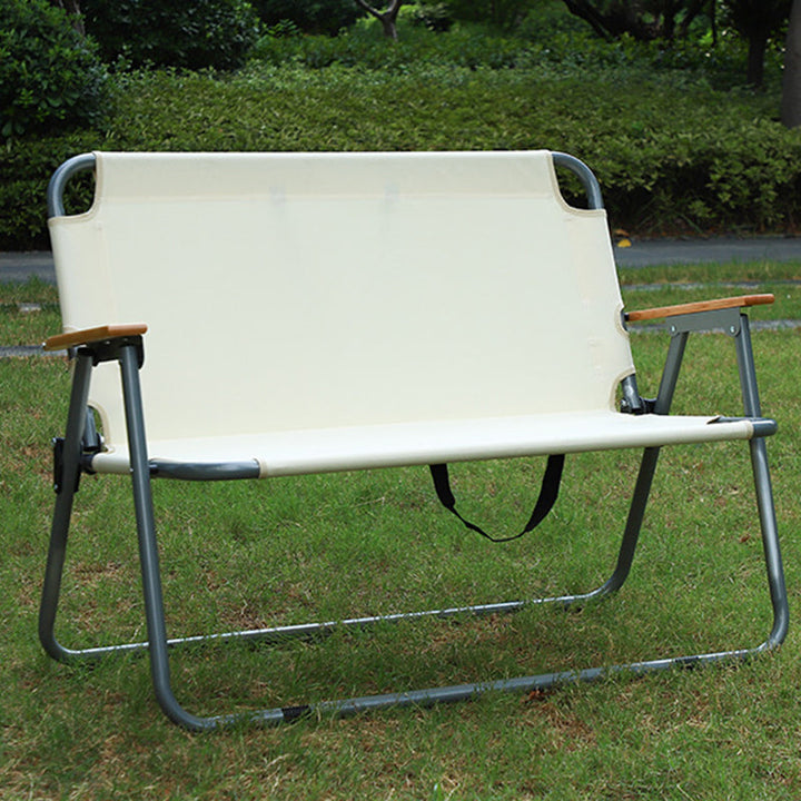 Modern Minimalist Rectangular Carbon Steel Oxford Fabric Collapsible Camping Chair Backrest Armrest For Garden | Stornfield