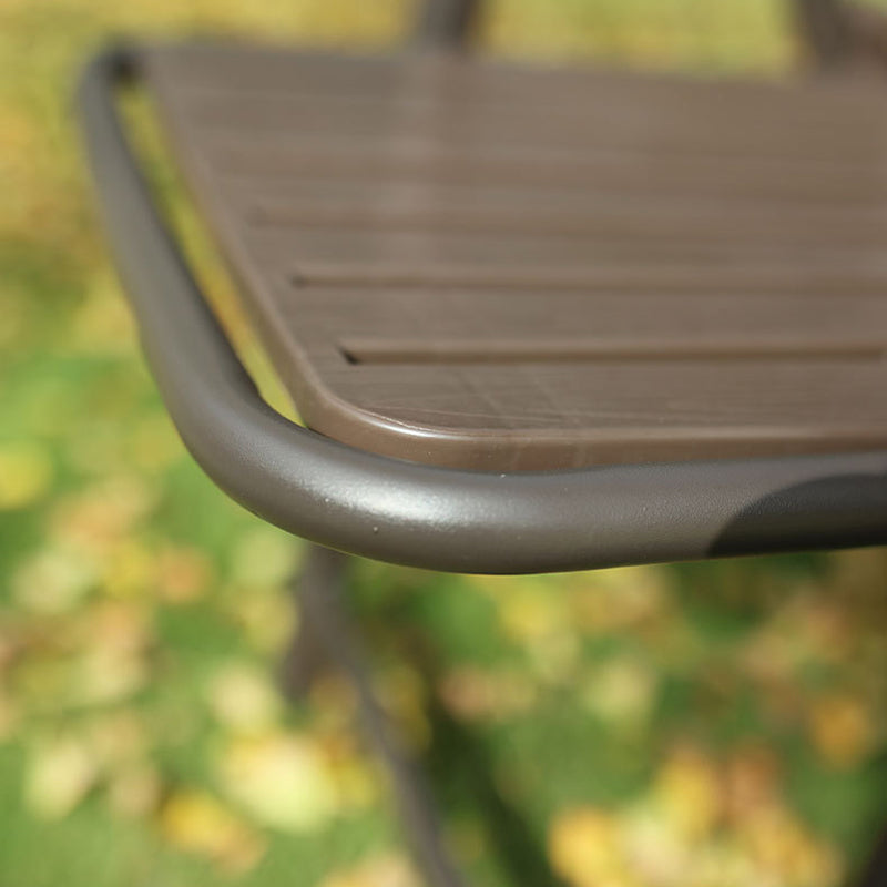 Modern Simplicity Waterproof Rectangular Carbon Steel PVC Foldable Camping Chair Backrest Armrest For Garden | Stornfield