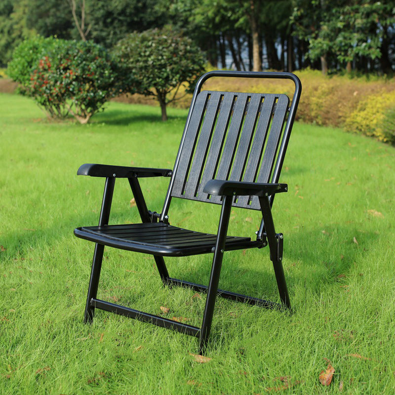 Modern Simplicity Waterproof Rectangular Carbon Steel PVC Foldable Camping Chair Backrest Armrest For Garden | Stornfield