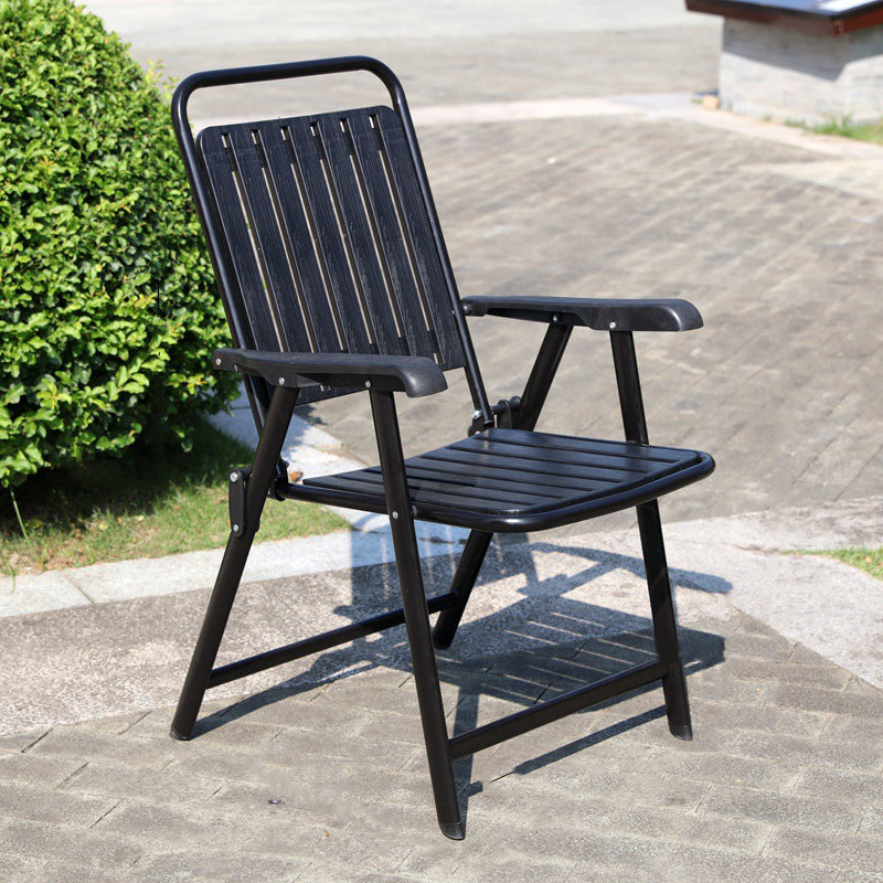Modern Simplicity Waterproof Rectangular Carbon Steel PVC Foldable Camping Chair Backrest Armrest For Garden | Stornfield