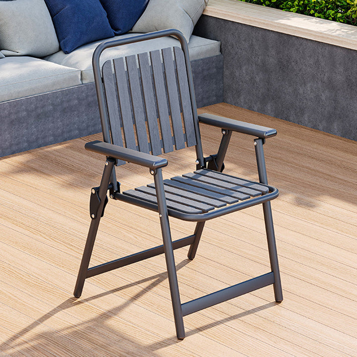 Modern Simplicity Waterproof Rectangular Carbon Steel PVC Foldable Camping Chair Backrest Armrest For Garden | Stornfield