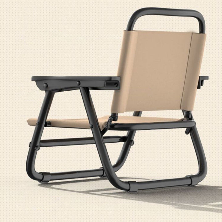 Modern Minimalist Square Bent Oxford Fabric Steel Tube Chair Backrest Armrest For Outdoor | Stornfield