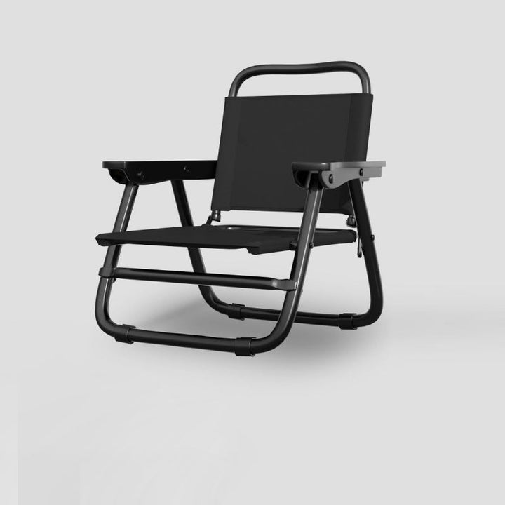 Modern Minimalist Square Bent Oxford Fabric Steel Tube Chair Backrest Armrest For Outdoor | Stornfield