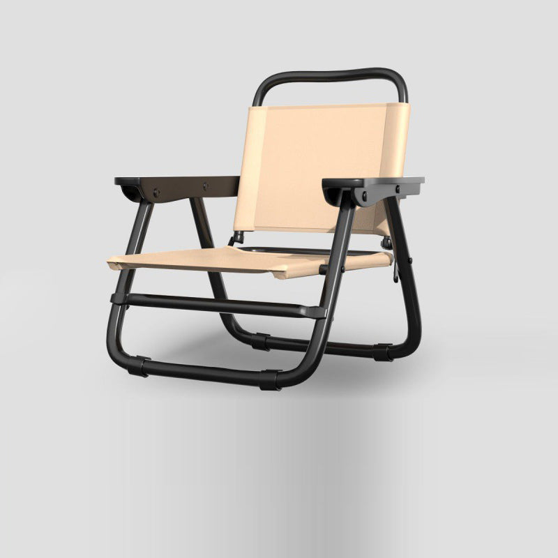 Modern Minimalist Square Bent Oxford Fabric Steel Tube Chair Backrest Armrest For Outdoor | Stornfield
