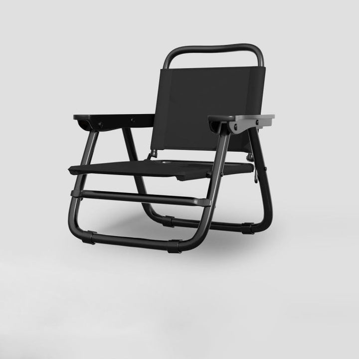 Modern Minimalist Square Bent Oxford Fabric Steel Tube Chair Backrest Armrest For Outdoor | Stornfield