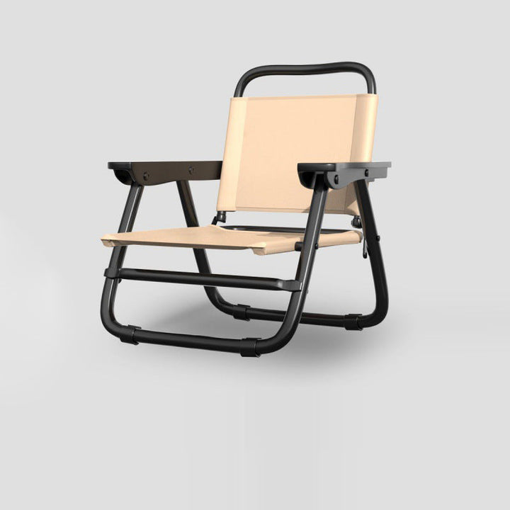 Modern Minimalist Square Bent Oxford Fabric Steel Tube Chair Backrest Armrest For Outdoor | Stornfield