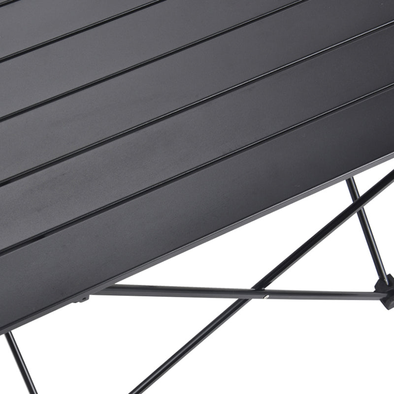 Modern Minimalist Carbon Steel Aluminum Foldable Square Side Table For Outdoor | Stornfield