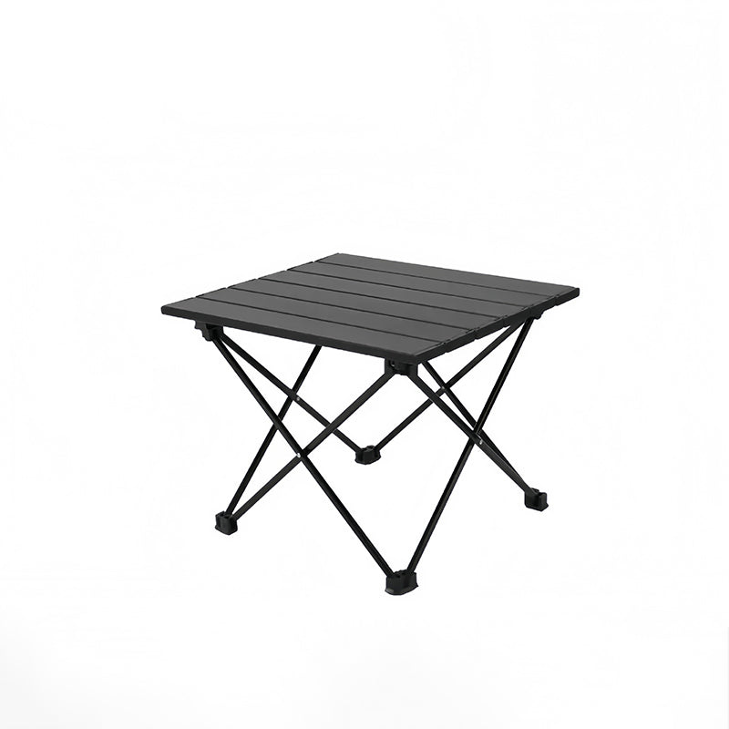 Modern Minimalist Carbon Steel Aluminum Foldable Square Side Table For Outdoor | Stornfield