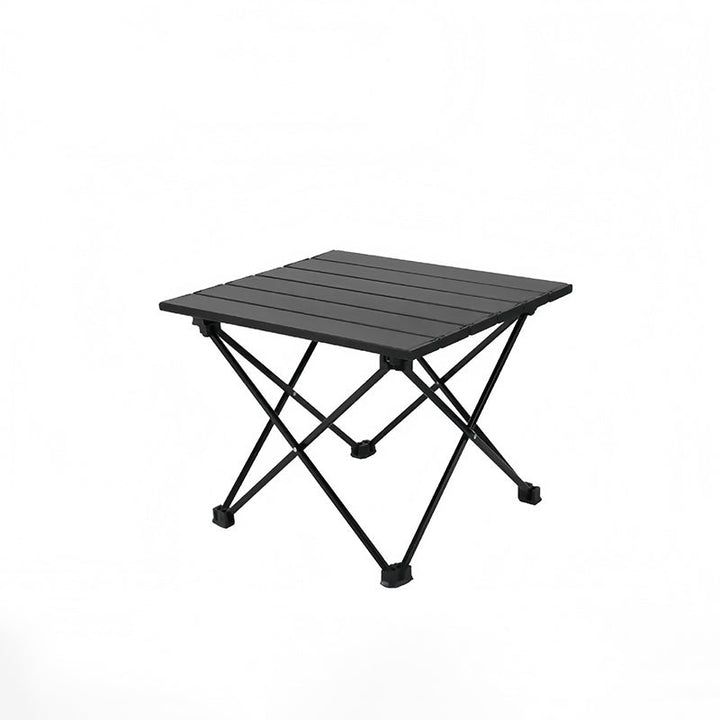 Modern Minimalist Carbon Steel Aluminum Foldable Square Side Table For Outdoor | Stornfield