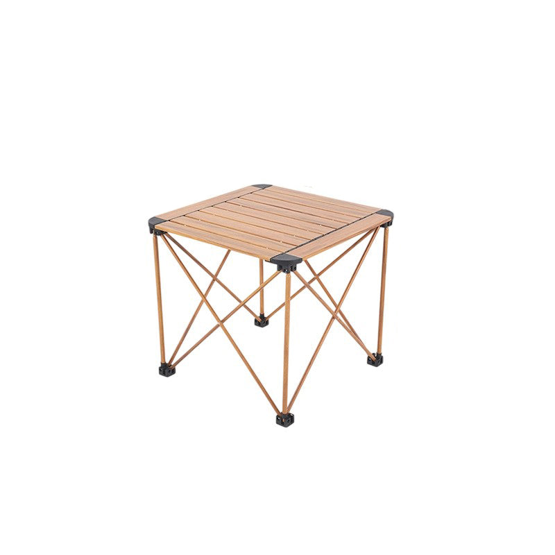 Modern Simplicity Square Rectangle Aluminum Iron Outdoor Foldable Camping Coffee Table 1-Tier For Garden | Stornfield