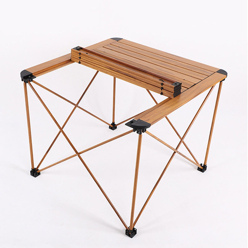 Modern Simplicity Square Rectangle Aluminum Iron Outdoor Foldable Camping Coffee Table 1-Tier For Garden | Stornfield