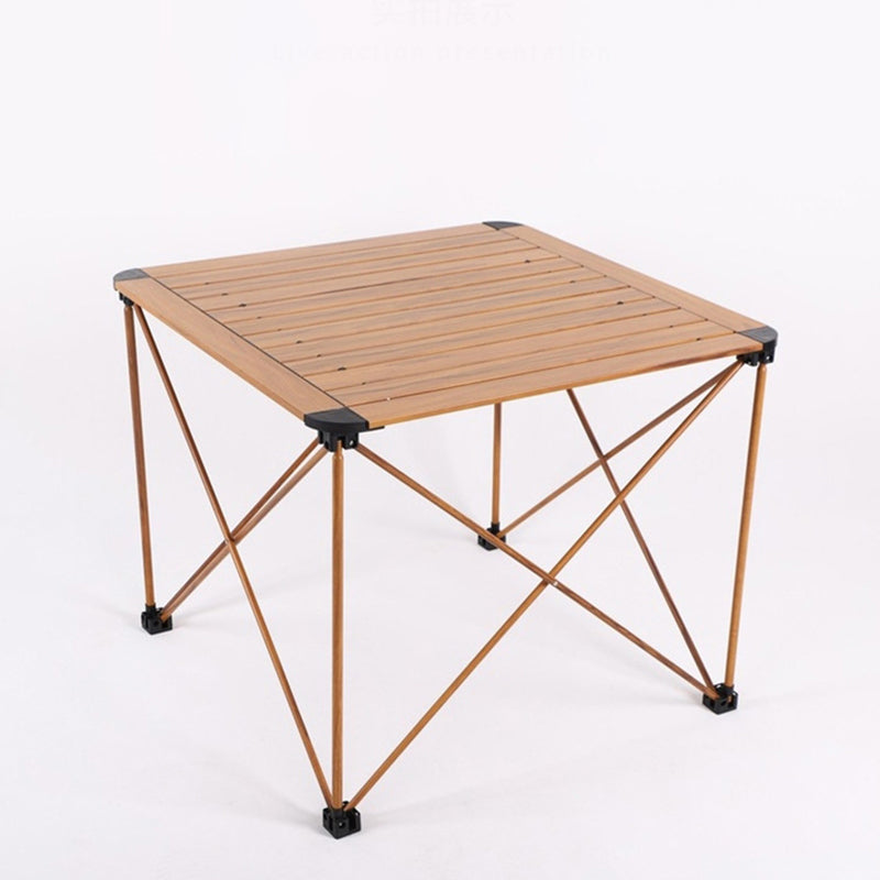 Modern Simplicity Square Rectangle Aluminum Iron Outdoor Foldable Camping Coffee Table 1-Tier For Garden | Stornfield