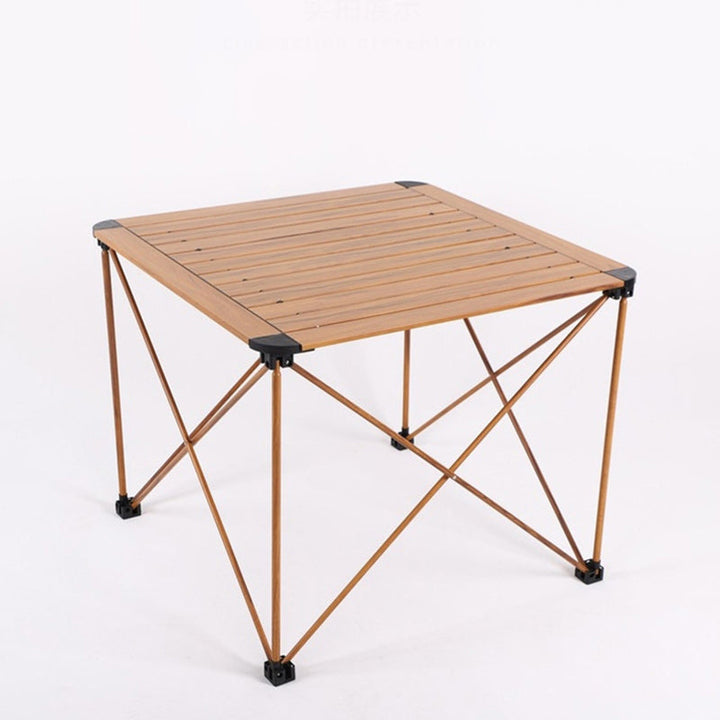 Modern Simplicity Square Rectangle Aluminum Iron Outdoor Foldable Camping Coffee Table 1-Tier For Garden | Stornfield