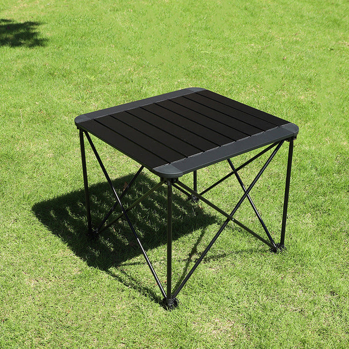 Modern Simplicity Square Rectangle Aluminum Iron Outdoor Foldable Camping Coffee Table 1-Tier For Garden | Stornfield