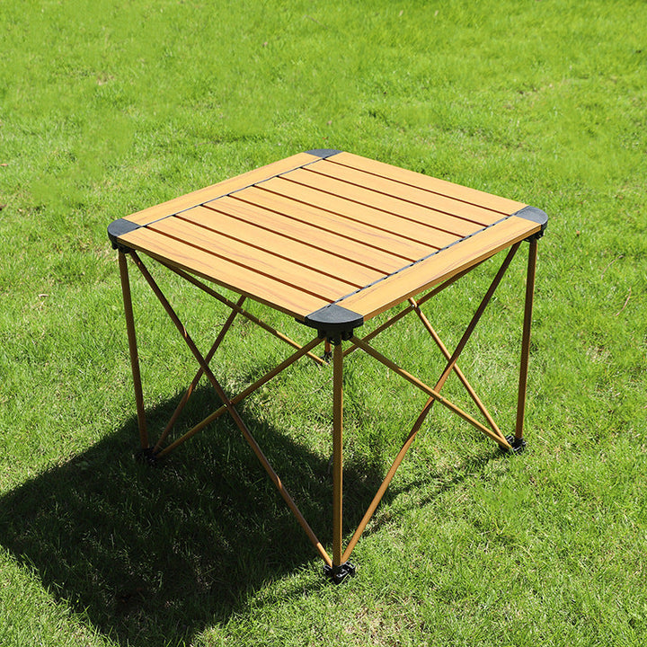Modern Simplicity Square Rectangle Aluminum Iron Outdoor Foldable Camping Coffee Table 1-Tier For Garden | Stornfield