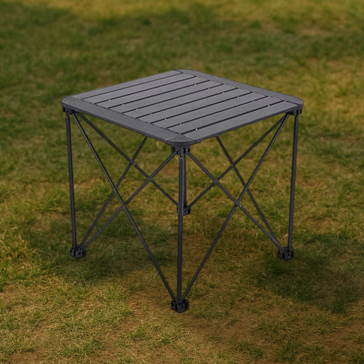 Modern Simplicity Square Rectangle Aluminum Iron Outdoor Foldable Camping Coffee Table 1-Tier For Garden | Stornfield
