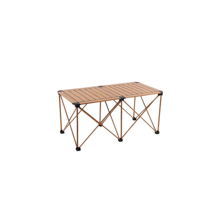 Modern Simplicity Square Rectangle Aluminum Iron Outdoor Foldable Camping Coffee Table 1-Tier For Garden | Stornfield