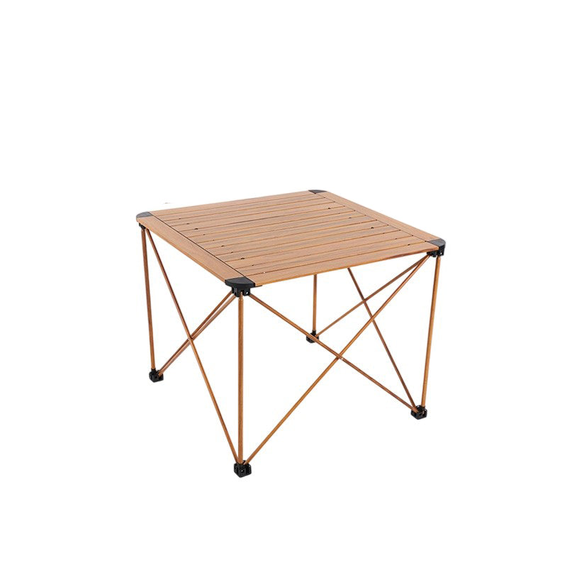 Modern Simplicity Square Rectangle Aluminum Iron Outdoor Foldable Camping Coffee Table 1-Tier For Garden | Stornfield