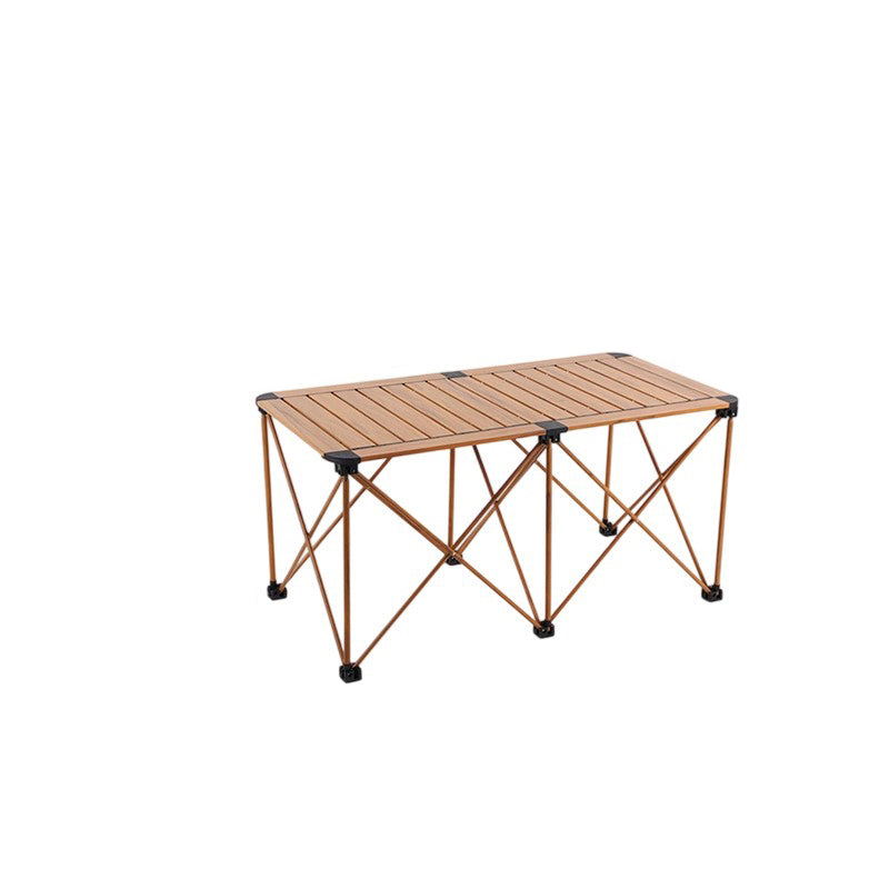 Modern Simplicity Square Rectangle Aluminum Iron Outdoor Foldable Camping Coffee Table 1-Tier For Garden | Stornfield