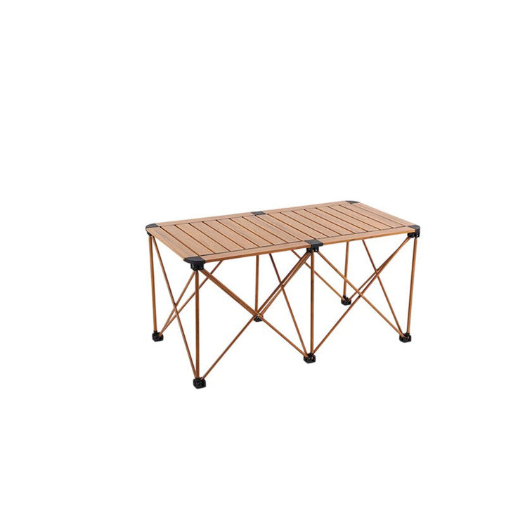 Modern Simplicity Square Rectangle Aluminum Iron Outdoor Foldable Camping Coffee Table 1-Tier For Garden | Stornfield