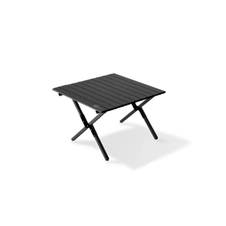 Modern Minimalist Rectangle Carbon Steel Outdoor Foldable Camping Coffee Table 1-Tier For Garden | Stornfield