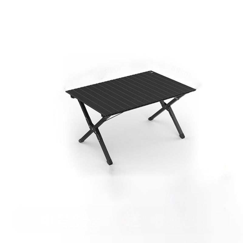 Modern Minimalist Rectangle Carbon Steel Outdoor Foldable Camping Coffee Table 1-Tier For Garden | Stornfield