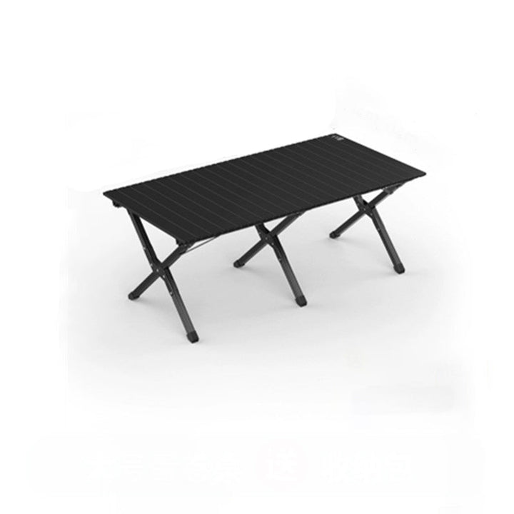 Modern Minimalist Rectangle Carbon Steel Outdoor Foldable Camping Coffee Table 1-Tier For Garden | Stornfield