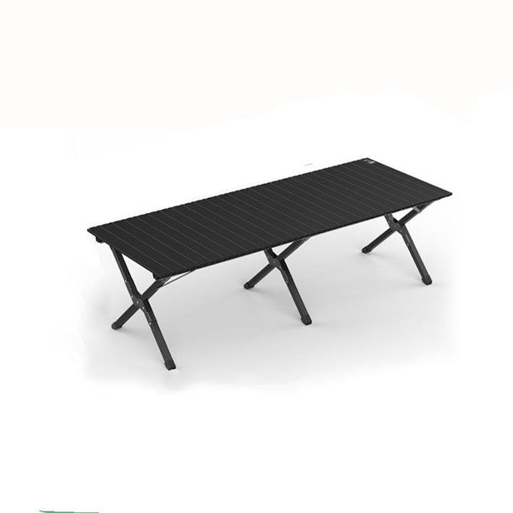 Modern Minimalist Rectangle Carbon Steel Outdoor Foldable Camping Coffee Table 1-Tier For Garden | Stornfield