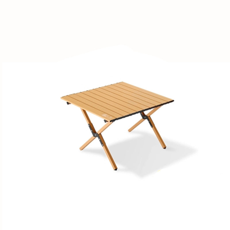 Modern Minimalist Rectangle Carbon Steel Outdoor Foldable Camping Coffee Table 1-Tier For Garden | Stornfield
