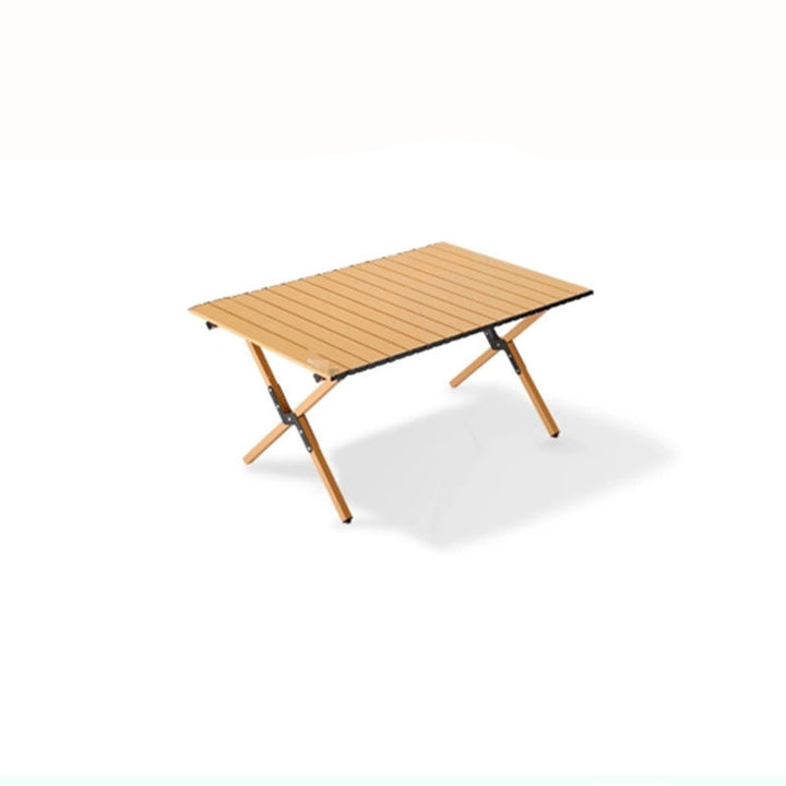 Modern Minimalist Rectangle Carbon Steel Outdoor Foldable Camping Coffee Table 1-Tier For Garden | Stornfield