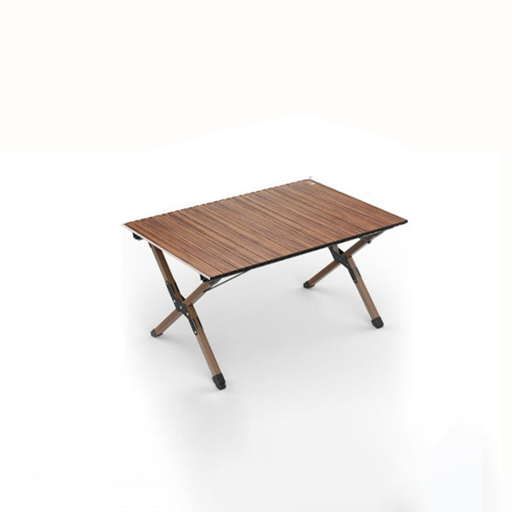 Modern Minimalist Rectangle Carbon Steel Outdoor Foldable Camping Coffee Table 1-Tier For Garden | Stornfield
