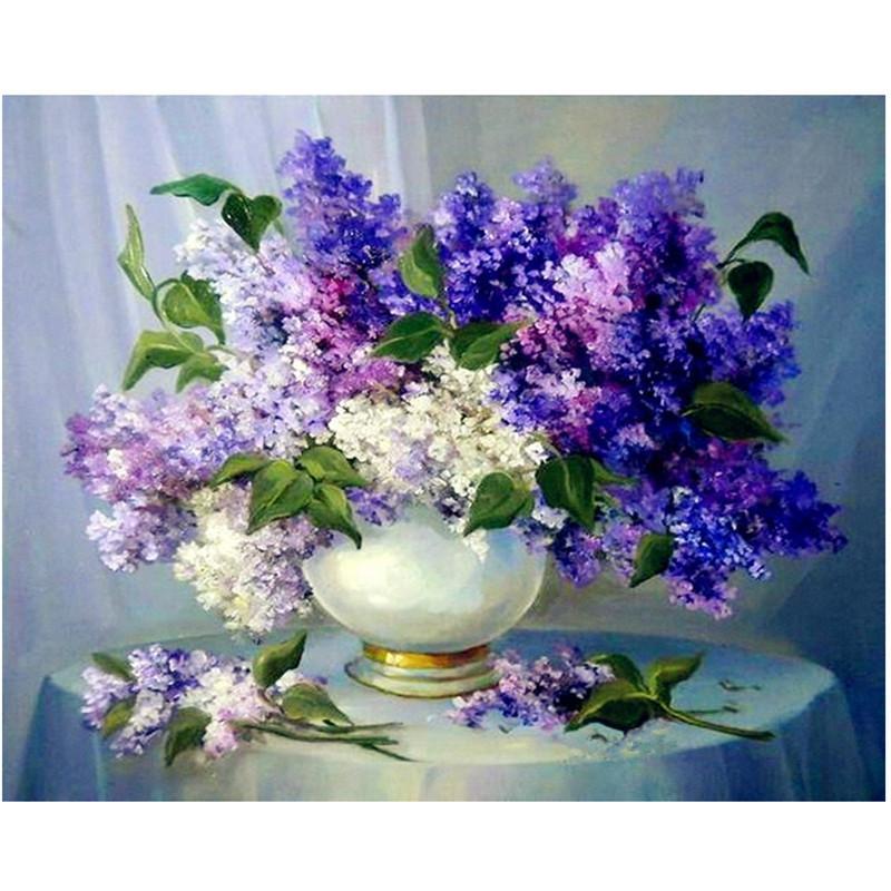 Violet Flowers - GemPaint Kit | Stornfield
