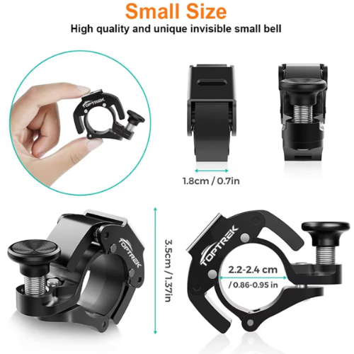 Aluminum bicycle bell 100 dB light | Stornfield