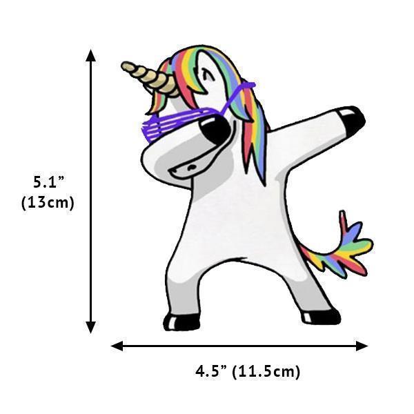 Dabbing Unicorn Vinyl Decal Sticker | Stornfield