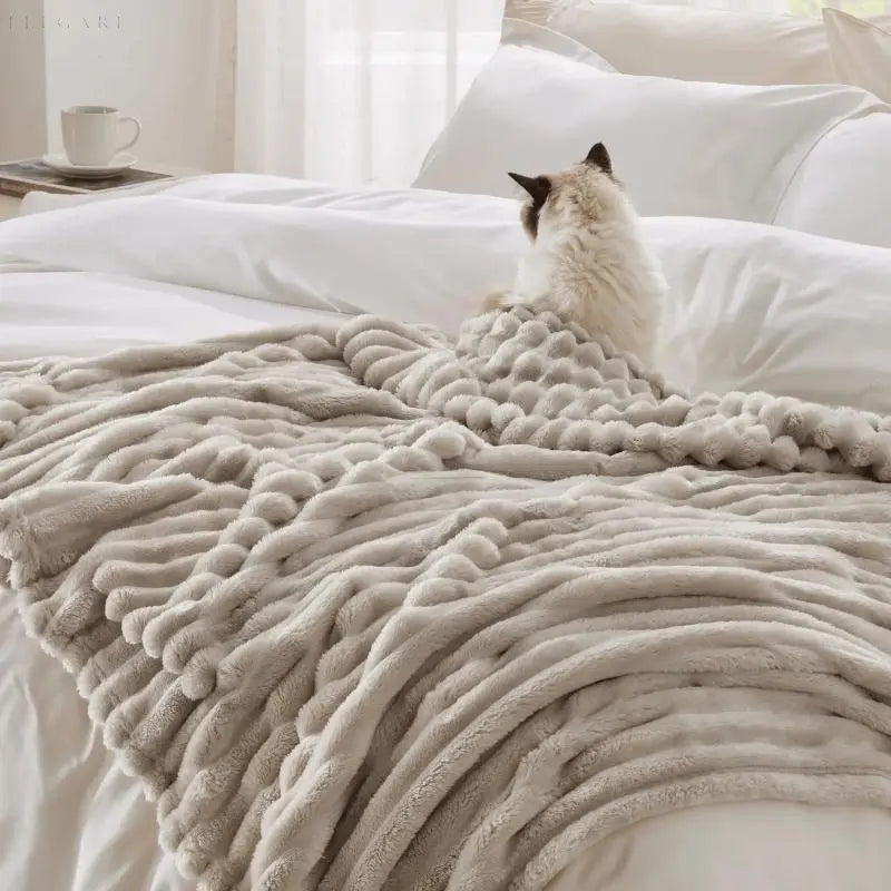 NordiNest Stornfield Plush Blanket
