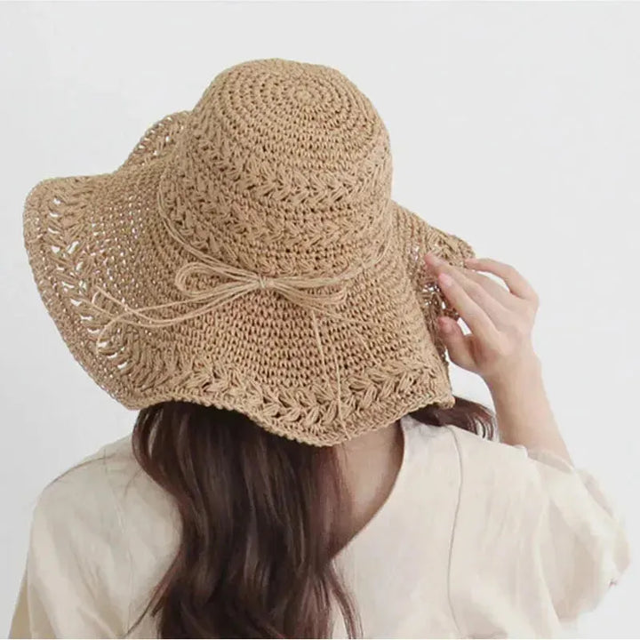 Women's Sun Hat – Lightweight Retro Straw Beach Hat | Ideal for Summer and Vacation | Stornfield