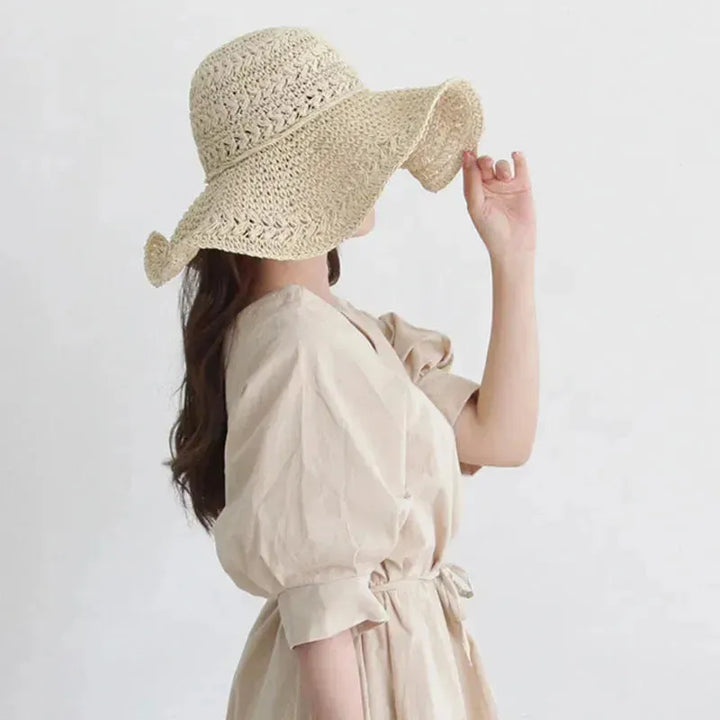 Women's Sun Hat – Lightweight Retro Straw Beach Hat | Ideal for Summer and Vacation | Stornfield